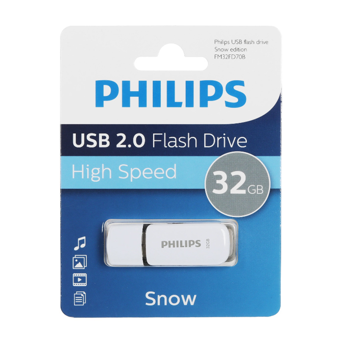 Флешка Philips Snow USB 2.0 (32 Гб), белая