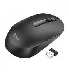 Беспроводная компьютерная мышь HOCO GM14 Platinum 1200dpi (2.4 Гц), чёрная