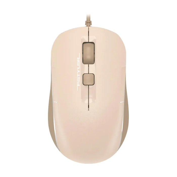 Мышь проводная A4TECH Fstyler FM26 USB оптическая (1600dpi), бежевая