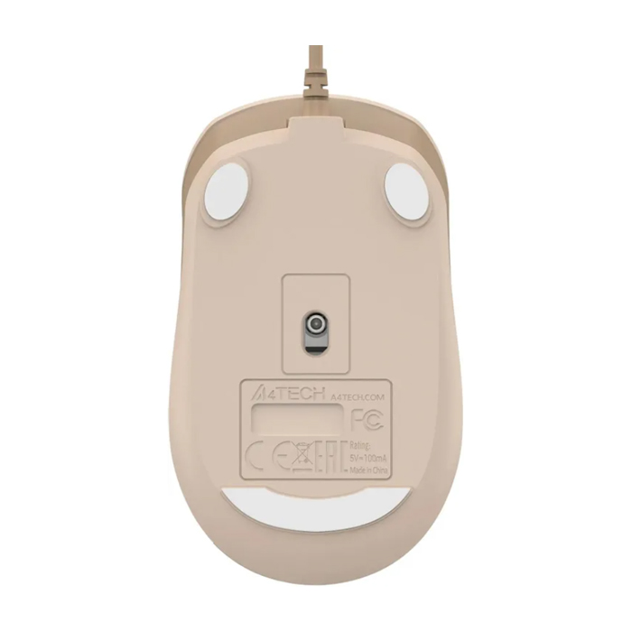 Мышь проводная A4TECH Fstyler FM26 USB оптическая (1600dpi), бежевая