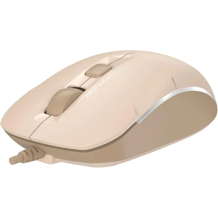 Мышь проводная A4TECH Fstyler FM26S USB оптическая (1600dpi), бежевая