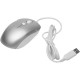 Мышь проводная A4TECH Fstyler FM26S USB оптическая (1600dpi), серебристая с белым