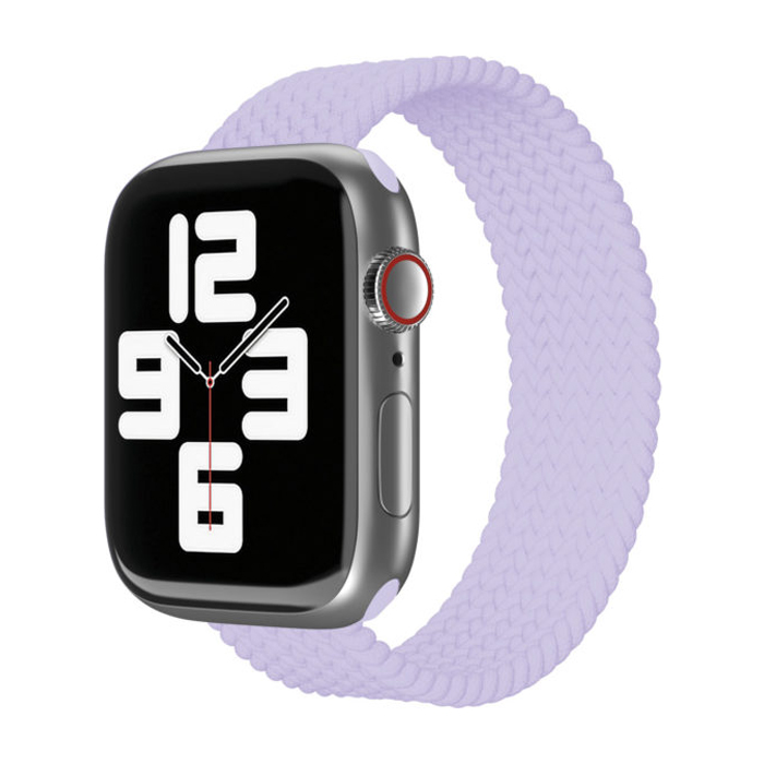 Ремешок-монобраслет VLP Braided Band Apple Watch 42/44/45mm L - XL (2 шт.), фиолетовый