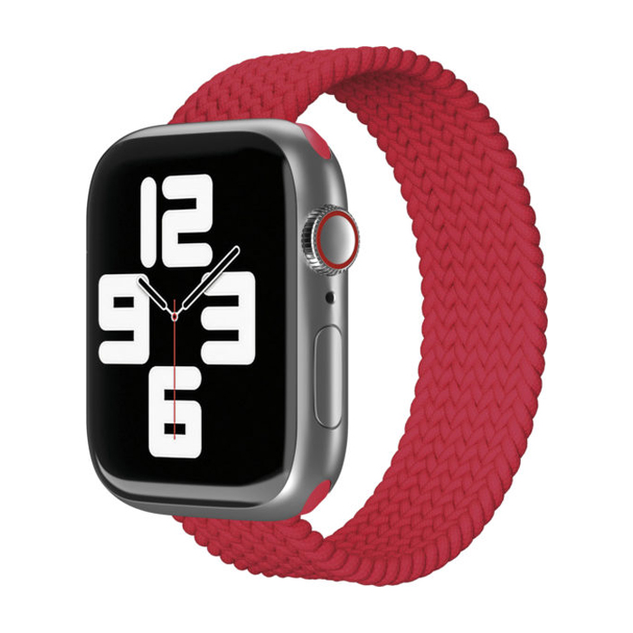 Ремешок-монобраслет VLP Braided Band Apple Watch 42/44/45mm S - M (2 шт.), красный