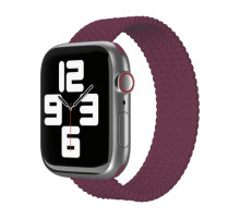 Ремешок-монобраслет VLP Braided Band Apple Watch 42/44/45mm S - M (2 шт.), марсала
