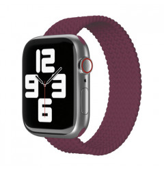 Ремешок-монобраслет VLP Braided Band Apple Watch 42/44/45mm S - M (2 шт.), марсала