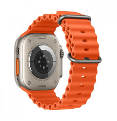 Ремешок HOCO iWatch WA12 Apple Watch 42/44/45/49mm силиконовый, оранжевый