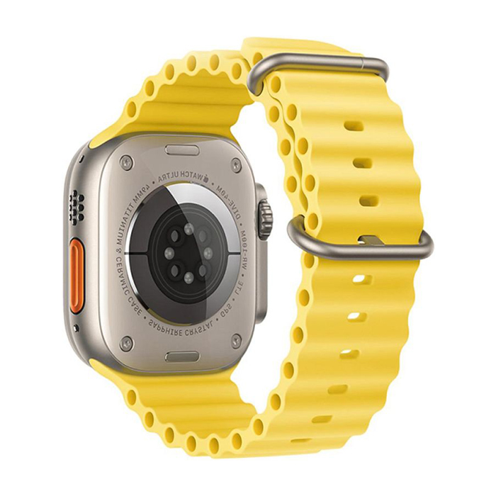 Ремешок HOCO iWatch WA12 Apple Watch 42/44/45/49mm силиконовый, жёлтый