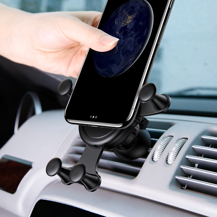 Автомобильный держатель Baseus Emoticon Gravity Car Mount (гравитационный), чёрный