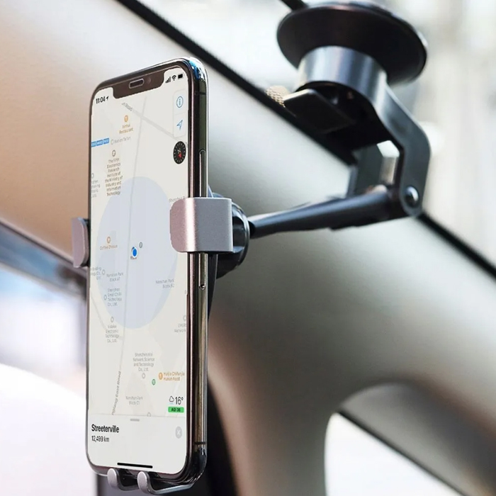 Автомобильный держатель Rock Gravity Dashboard Car Mount, серый
