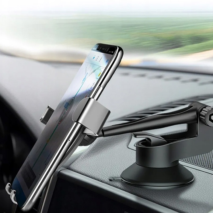 Автомобильный держатель Rock Gravity Dashboard Car Mount, серый