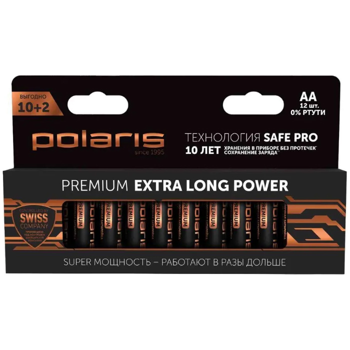 Батарейка Polaris Premium Extra Long Power LR6 тип АА 1.5 В (12 шт.)