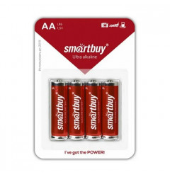 Батарейка Smartbuy LR6 тип АА алкалиновая 1.5V (4 шт.)