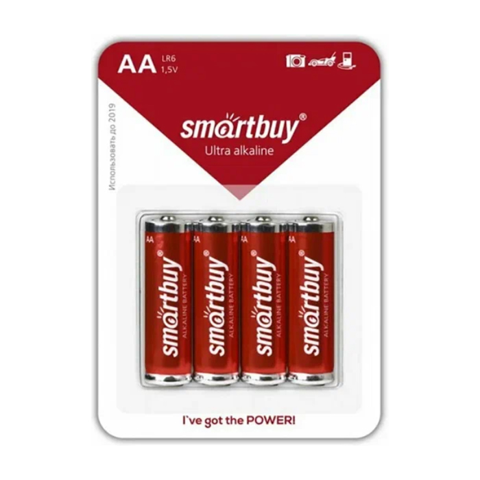 Батарейка Smartbuy LR6 тип АА алкалиновая 1.5V (4 шт.)