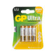 Батарейка GP Ultra Alkaline Battery LR03 тип ААA 1.5V (4 шт.)