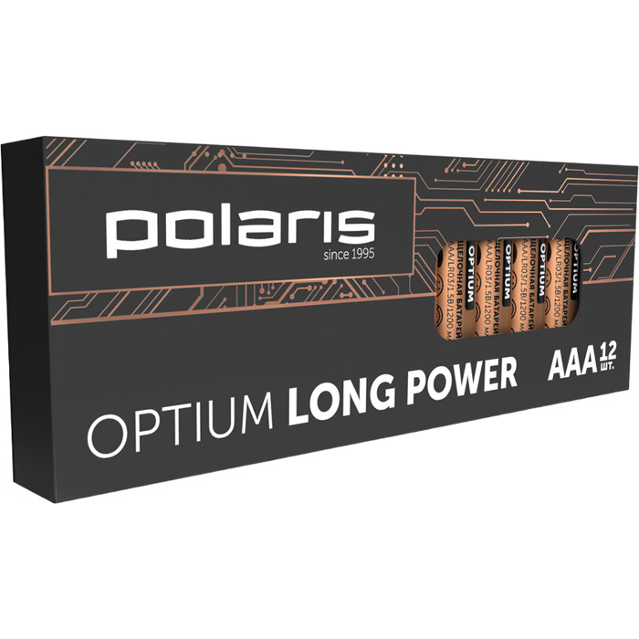 Батарейка Polaris Optium Long Power LR03 тип ААA 1.5V (12 шт.)
