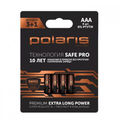 Батарейка Polaris Premium Extra Long Power LR03 тип ААA 1.5 В (4 шт.)