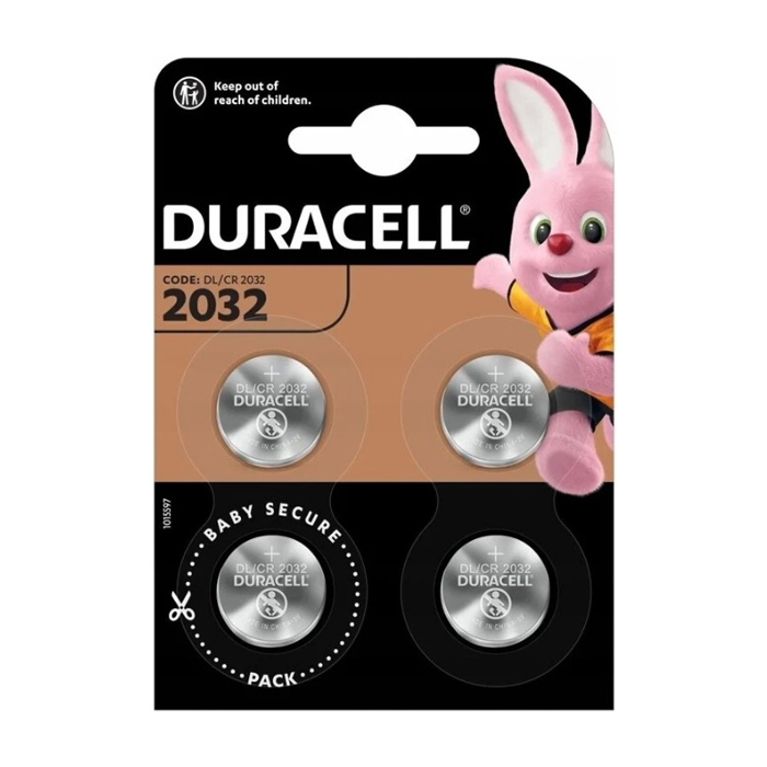 Батарейка Duracell CR2032 Lithium 3V (4 шт.)