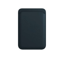 Картхолдер магнитный Leather Wallet c кольцом MagSafe, синий
