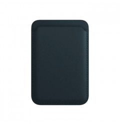 Картхолдер магнитный Leather Wallet c кольцом MagSafe, синий