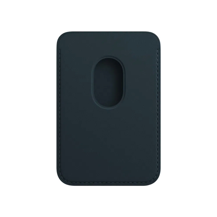 Картхолдер магнитный Leather Wallet c кольцом MagSafe, синий