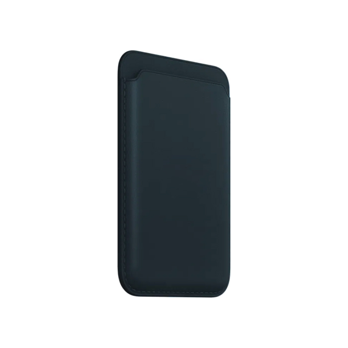 Картхолдер магнитный Leather Wallet c кольцом MagSafe, синий