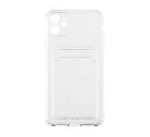 Чехол силиконовый Card Case TPU для iPhone 11, прозрачный
