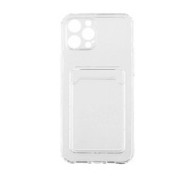 Чехол силиконовый Card Case TPU для iPhone 12 Pro Max, прозрачный