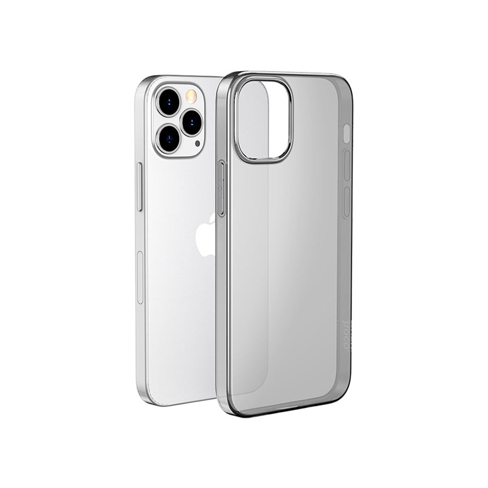 Чехол HOCO Light Series для iPhone 12 Pro Max, прозрачно чёрный