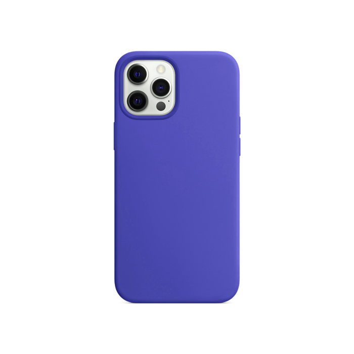 Чехол с поддержкой MagSafe Silicone Case Premium для iPhone 12 Pro Max, синий