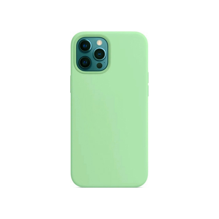 Силиконовый чехол Silicone Case для iPhone 12 Pro Max, тиффани
