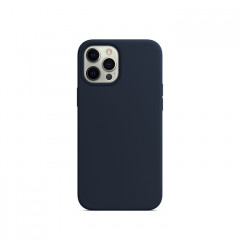 Силиконовый чехол Silicone Case для iPhone 12 Pro Max, тёмно синий