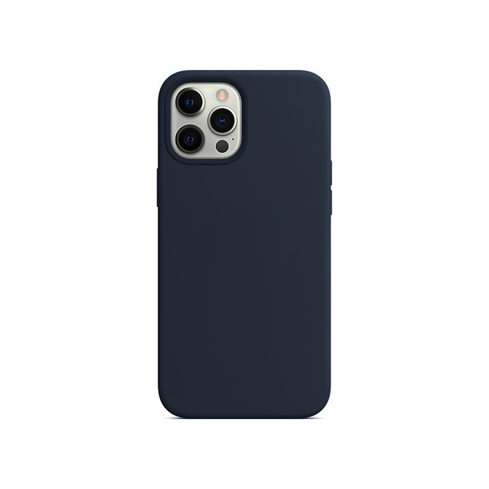 Силиконовый чехол Silicone Case для iPhone 12 Pro Max, тёмно синий