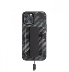 Чехол Uniq Heldro + Band DE Anti-microbial для iPhone 12 Pro Max, серый