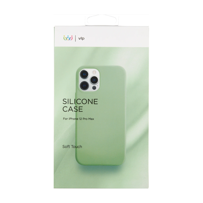 Чехол VLP Silicone Case для iPhone 12 Pro Max, светло зелёный