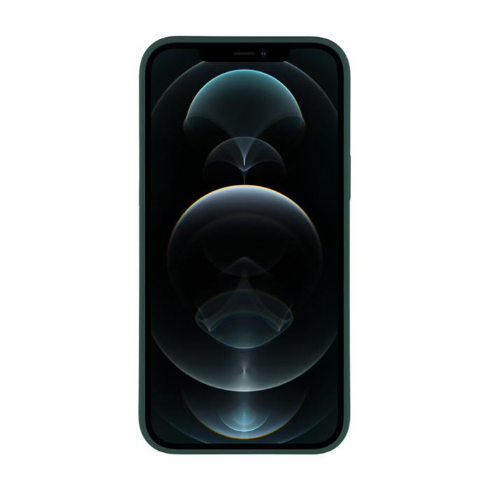Чехол VLP Silicone Case with Magsafe для iPhone 12 Pro Max, тёмно-зелёный