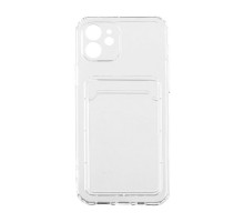 Чехол TPU с карманом под карту для iPhone 12, прозрачный