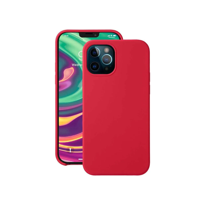 Чехол Deppa Liquid Silicone для iPhone 12/12 Pro, красный