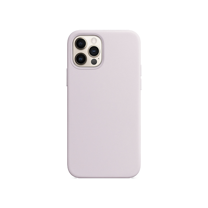 Силиконовый чехол Silicone Case Simple для iPhone 12/12 Pro, серый