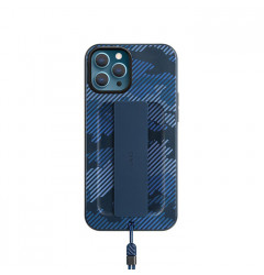 Чехол Uniq Heldro + Band DE Anti-microbial для iPhone 12/12 Pro, синий