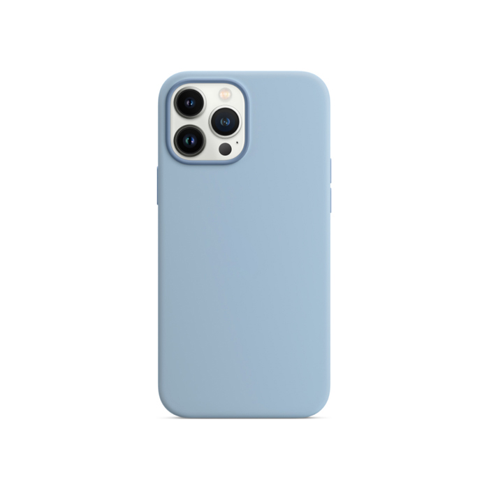 Чехол с поддержкой MagSafe Silicone Case Premium для iPhone 13 Pro Max, голубой