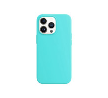Силиконовый чехол Silicone Case для iPhone 13 Pro Max, бирюзовый