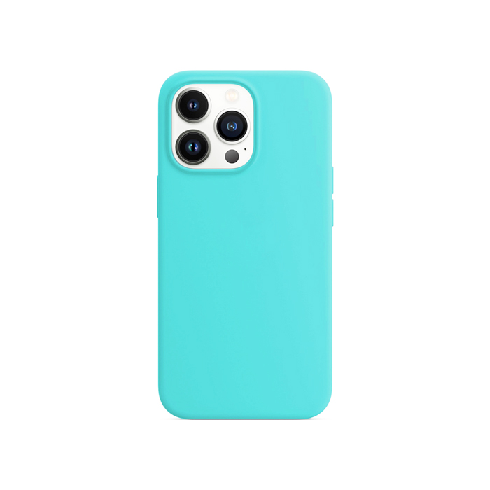 Силиконовый чехол Silicone Case для iPhone 13 Pro Max, бирюзовый