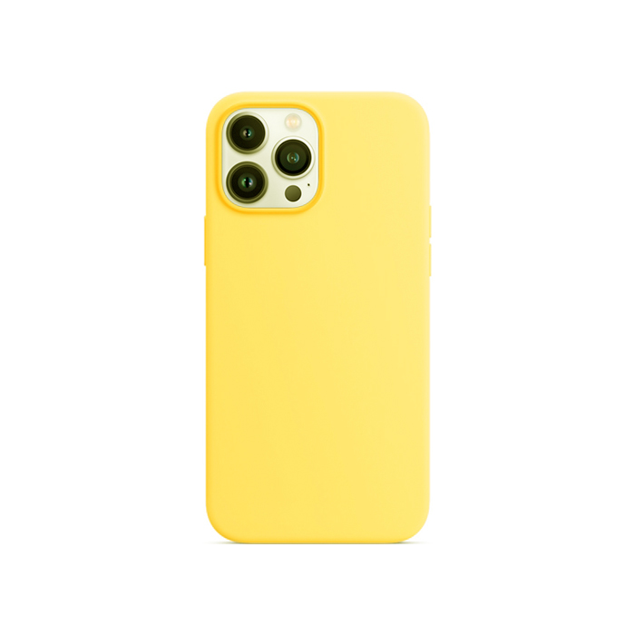 Силиконовый чехол Silicone Case для iPhone 13 Pro Max, жёлтый