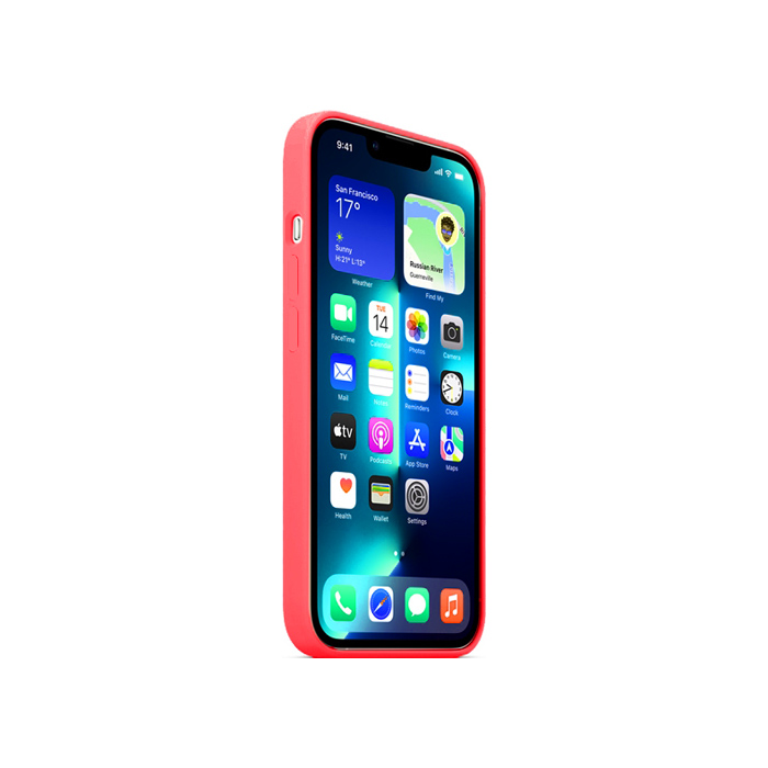 Силиконовый чехол Silicone Case для iPhone 13 Pro Max, коралловый