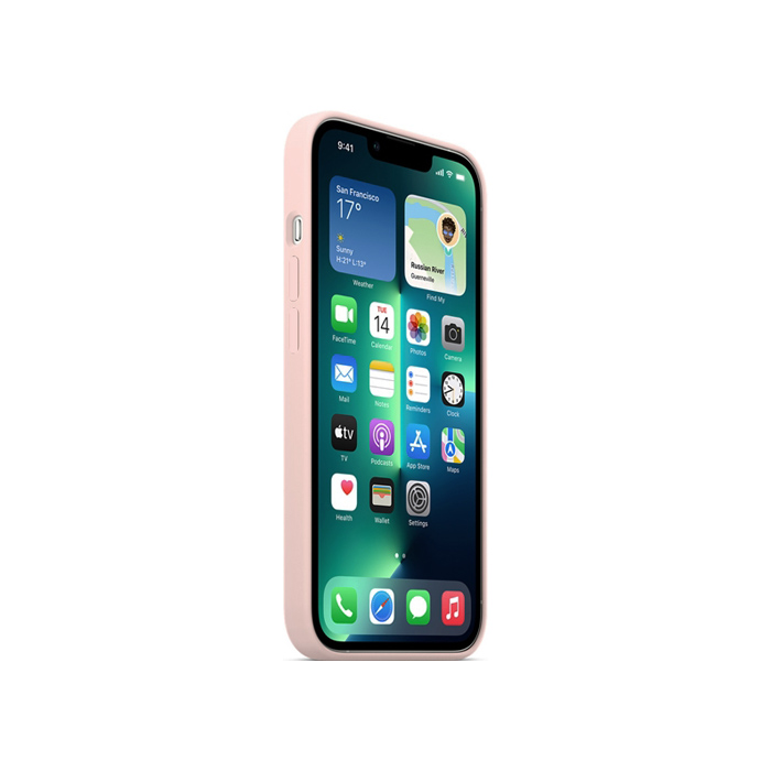 Силиконовый чехол Silicone Case для iPhone 13 Pro Max, пыльно розовый