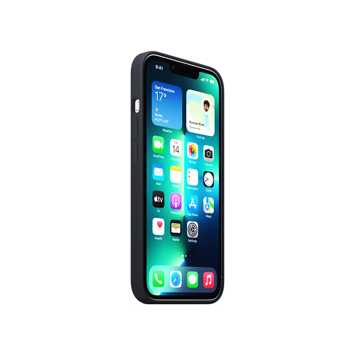 Силиконовый чехол Silicone Case для iPhone 13 Pro Max, чёрный