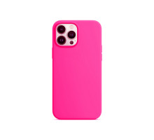 Силиконовый чехол Silicone Case для iPhone 13 Pro Max, ярко розовый