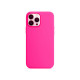 Силиконовый чехол Silicone Case для iPhone 13 Pro Max, ярко розовый