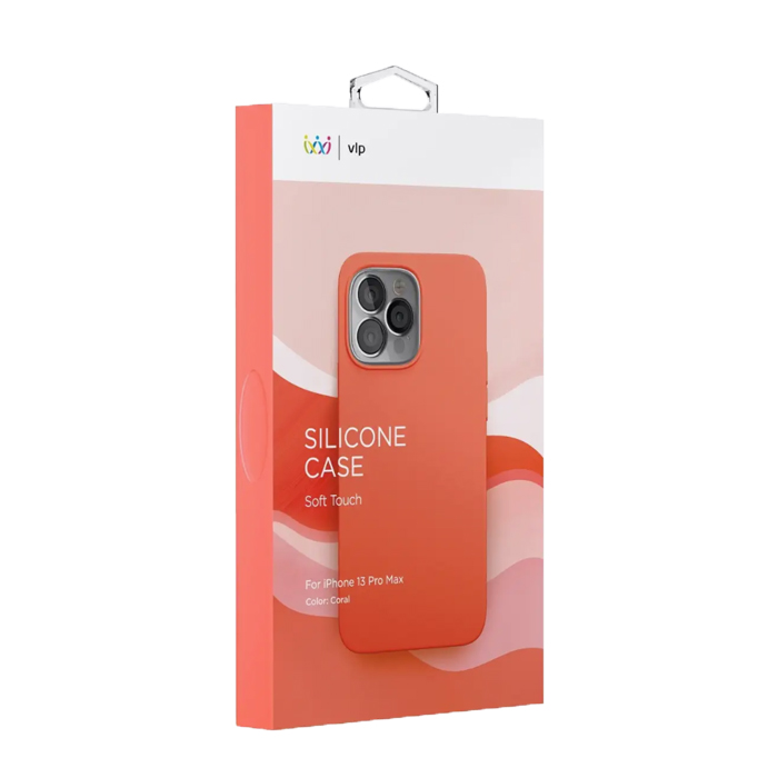 Чехол VLP Silicone Case для iPhone 13 Pro Max, оранжевый